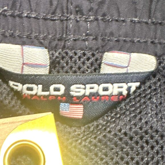 Polo Sport Ralph Lauren Swim Trunks Shorts Men L Blue Lined Drawstring Y2K VTG - Picture 9 of 11